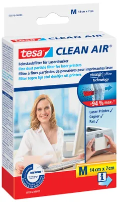 Image de tesa® 50379-00000-01 Clean Air Filtre à poussières fines pour imprimantes laser, taille M