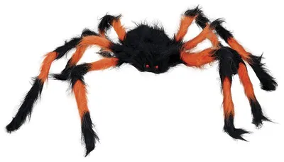 Productafbeelding van Angstige Halloween-decoratie, paars en zwart, spinnen voor een feest, spinnenweb-decoratie, enge figuur, beangstigende en duistere sfeer, feestdecoratie, horror-thema, feestelijk, gedetailleerd, creatief, kleur: zwart