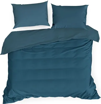 Produktbild von Bettwäsche NOVA3 marineblau 160x200 + 2 x 70x80