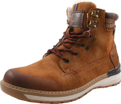 Produktbild von Mustang Herren Schnürboots Stiefelette 4141-602, Größe:44 EU, Farbe:Braun
