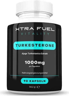 Immagine prodotto di Capsule di Turkesterone - 1000mg Ajuga Turkestanica - Popolare nel bodybuilding - 1x barattolo (90x capsule di Turkesterone)