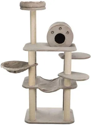 Productafbeelding van Krabpaal voor katten met pluche en jute, grijs