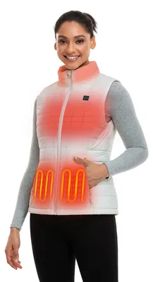 Imagen del producto de Chaleco calefactable para mujer ORORO, con 4 zonas de calentamiento, hasta 10 horas de calor (modelo MW, talla XS)