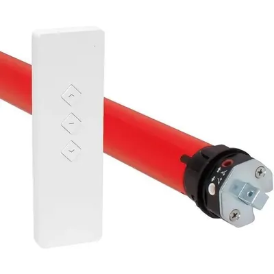 Obrázok produktu pre Rádiom riadený roletový motor + diaľkové ovládanie RM30MMB - SUPERROLLO - SR20935 - Priemer 60 mm - 30 Nm - Max. Hmotnosť rolety 66 kg