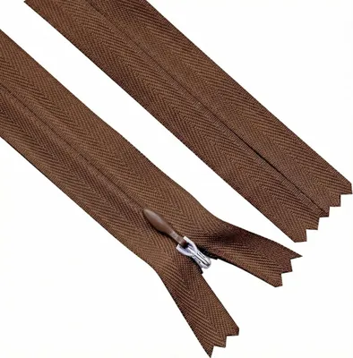 Produktbild von Set mit 2 unsichtbaren Reißverschlüssen, 56 cm lang, für Nähprojekte