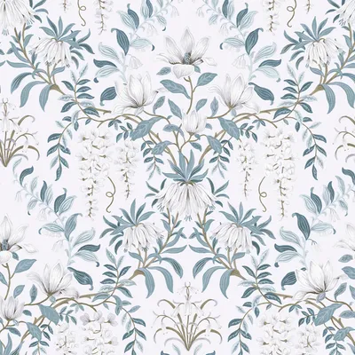 Produktbild von Vliestapete 113405 Laura Ashley Parterre Weiss
