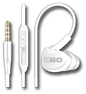 Image de 2GO 795574 2GO In-Ear Sport-Headset "Active 1", weiss
