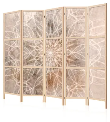Produktbild von LUMASOUL Paravent einseitiger, Paravent Raumteiler Innen, Boho Japanisch Motiv, 225x172 cm