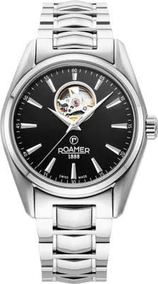 Produktbild von Herrenuhr ROAMER 984985 41 85 20, klassisch, mit offenem Herz, aus Edelstahl.
