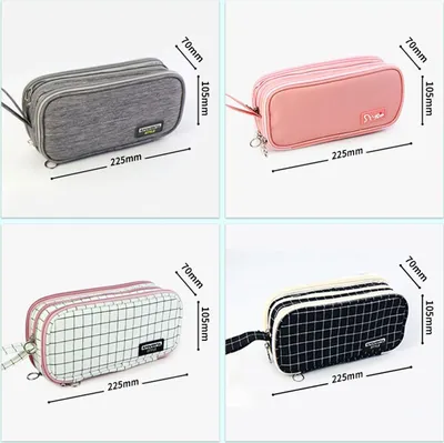 Produktbild von Federmäppchen Mäppchen 3 Fach Federmäppchen Uni Stiftetasche Etui
