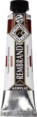 Produktbild von Rembrandt Acrylfarbe Tube 40 ml Transparentoxidrot 378