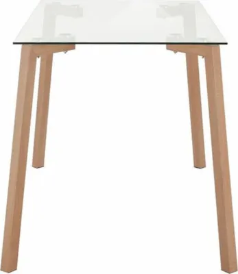 Produktbild von Esstisch >9/171< in Klarglas, Glas - 120x75x70cm (BxHxT)