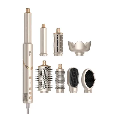 Obrázok produktu pre UKLISS 8-v-1 Airstyler, profesionálny vlasový styler s iónovou technológiou, automatická kulma, žehliaca a objemová kefa, 5 teplotných stupňov,