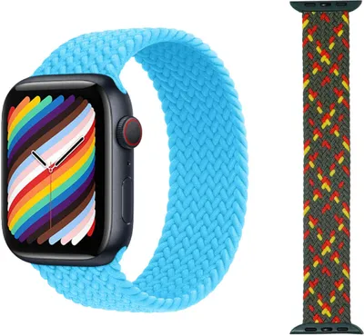 Produktbild von Für Apple Watch Series 10 42mm / 9 8 7 41 / 6 SE 5 4 40 / 3 2 1 38mm Uhr Nylon Armband Ersatz