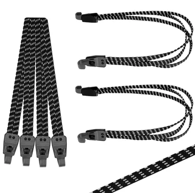 Produktbild von Gepäckspanner 4 Stück 65cm+75cm Elastische Expander mit Haken für Fahrrad Motorrad Gepäck