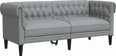 Obrázok produktu pre vidaXL Pohovka Svetlosivá 182,5 x 74,5 x 74,5 cm Polyester