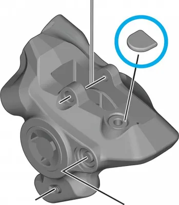 Produktbild von SHIMANO ENTLÜFTERSCHRAUBE BR-R9270 - Abdeckkappe für Hydraulikbremse, ca. 1 g....