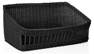 Produktbild von 2x Korb Buffetkorb schwarz Gastro 60 x 40 cm, Polypropylen