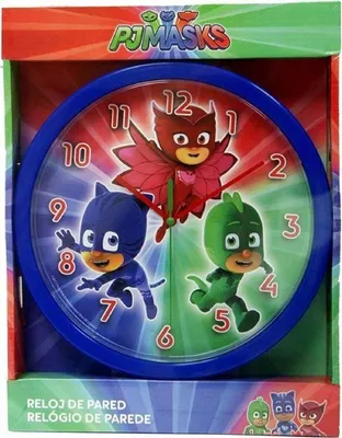 Produktbild von PJ Masks Wanduhren 25 cm Kinderfreundliches Design für das Zimmer