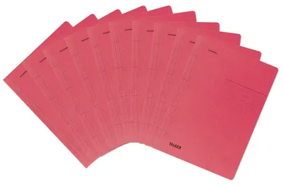 Immagine prodotto di Raccoglitori ad anelli A4 in cartoncino manila rosso da 250 g/m², confezione da 100 pezzi