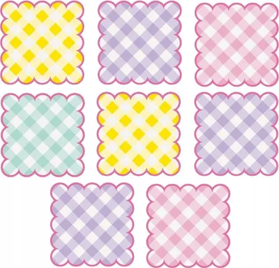 Image de Sets de table en papier pastel, multicolores, anniversaire, un an, été, 30 x 30 cm, 8 pièces.