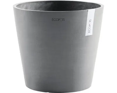 Produktbild von Pflanztopf Ecopots Amsterdam Kunststoff Ø 30 cm H 26 cm grau