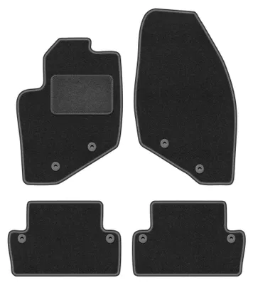 Image de Tapis de sol en moquette pour Volvo S60 I 2000-2009 (liftback) – jeu 4 pièces, gris graphite, sur mesure – Wielganizator LUX