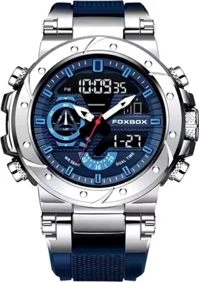 Image de Montre FOXBOX TE-34985 Bleue/Argentée - Élégance et Précision KP34985