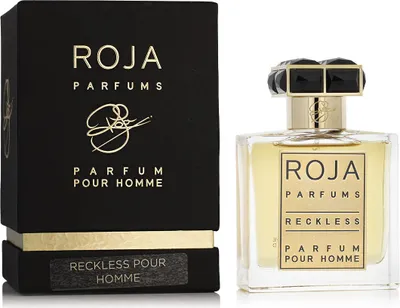 A perfume bottle and its box are displayed side-by-side against a white background.