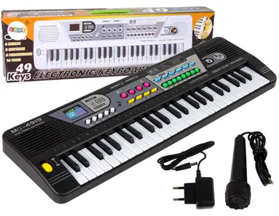 Produktbild von Keyboard mit Mikrofon und Ladegerät 49 Tasten