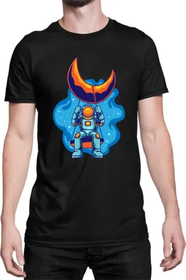 Obrázek produktu pro Pánské Tričko Nasa Space Theme Nasa 004, Man 4XL / Černá