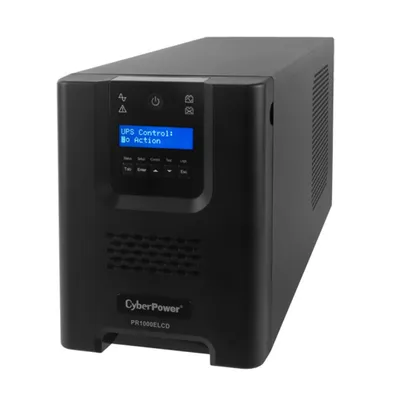 Produktbild von CyberPower PR1000ELCD, 1000 VA, 900 W, 230 V, C14 coupler, Plombierte Bleisäure (VRLA), 8 Stunde