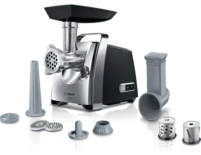 Produktbild von Bosch MFW67440 Fleischwolf 700 W Schwarz  Edelstahl