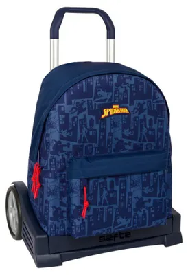 Produktbild von Safta Spider-man 20.79l 33x42x15 Cm Rucksack Mit Rollen Blau  Kinder Blau One Size