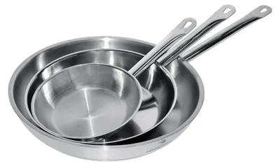 Produktbild von CHEFGASTRO Bratpfanne Edelstahl BxTxH 240x240x50mm