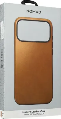 Obrázok produktu pre Nomad Modern Leather Case, Ochranný obal, Apple, iPhone 17 Pro Max, 17,5 cm (6.9"), Opálenie