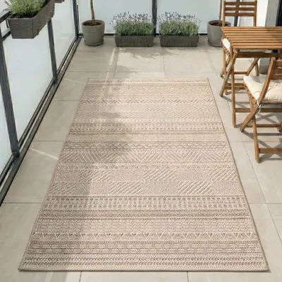 Obrázek produktu pro Carpetsale24 Venkovní Koberec Vod?odolný a UV Odolný Ideální do Kuchyn? na Balkon Terasu Zahradu i Obývací Pokoj, Velikost: 80x150 cm