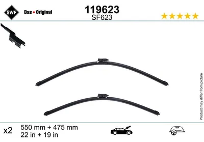 Obrázek produktu pro SWF DAS ORIGINAL Stěrač přední pro SUV MG ZS bez rámu
