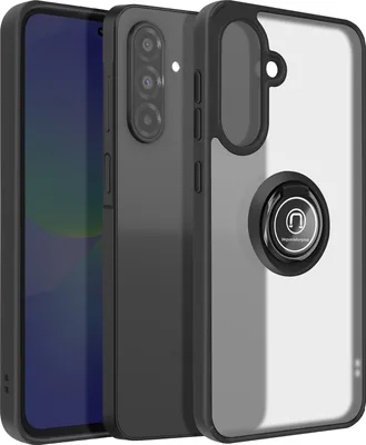 Produktbild von Avizar, Hulle Galaxy A36 Magnetring Transluzent, Schwarz