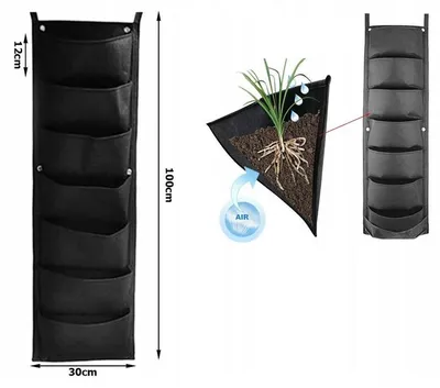 Obrázek produktu pro Verk 27009 Plstěný organizér na květiny černý