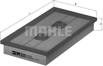 Produktbild von Luftfilter KNECHT LX 1643 für VW Golf V Schrägheck (1K1) Filtereinsatz
