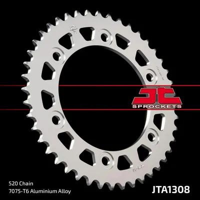 Produktbild von JT SPROCKETS Aluminium Ultraleichtes Kettenrad 1308-520