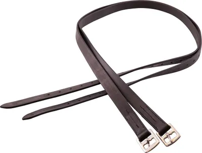 Produktbild von Bügelriemen aus Leder 25 mm mit Nyloneinlage an der Schnallenschlaufe und Edelstahlschnallen