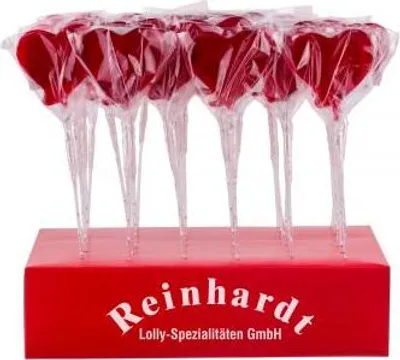 Image de Lolly Master Mini Cœur (36x25g) Sucettes moulées en forme de cœur