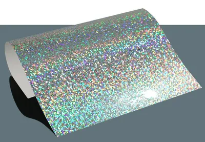 Produktbild von Selbstklebende Galaxy Hologramm Vinylfolie - Silber - 21 x 30,5cm