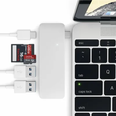 Obrázek produktu pro Satechi ST-TCUPS, Stříbrná, MicroSD (TransFlash), SD, Hliník
