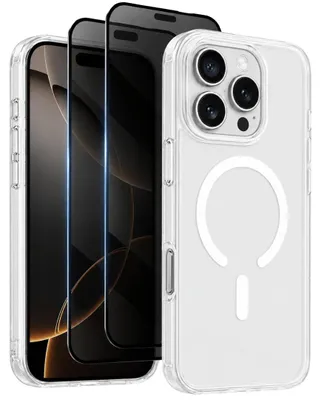 Produktbild von Hülle + 2X Schutzglas für iPhone 16 Pro MagSafe Panzerfolie Case Full 9H