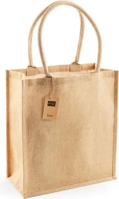 Productafbeelding van Westford Mill Jute Tas (19 liter) (2 stuks per verpakking) BC4532 (één maat) (naturel)