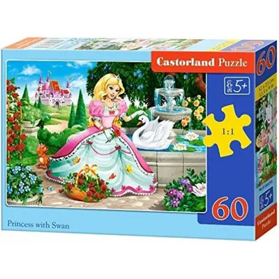 Produktbild von Castorland Puzzle, 60 Teile – Die Prinzessin und der Schwan