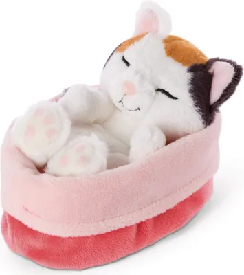Image de Nici 48085 Sleeping Kitties Katze 12cm, creme, im rot